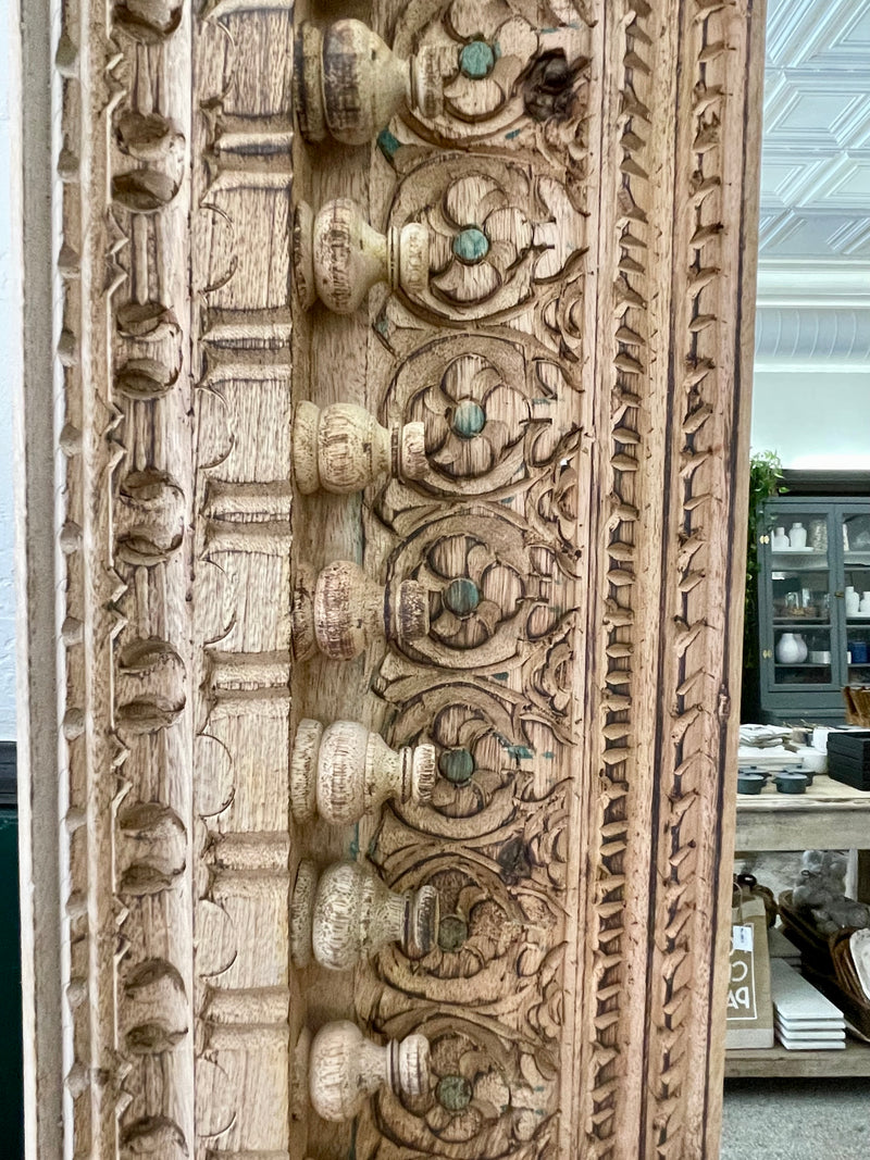 Carved Wood Mirror