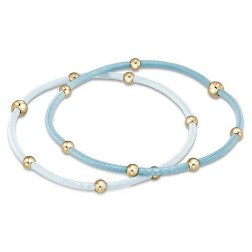 Ocean Blues Bracelet/Hair Tie Set