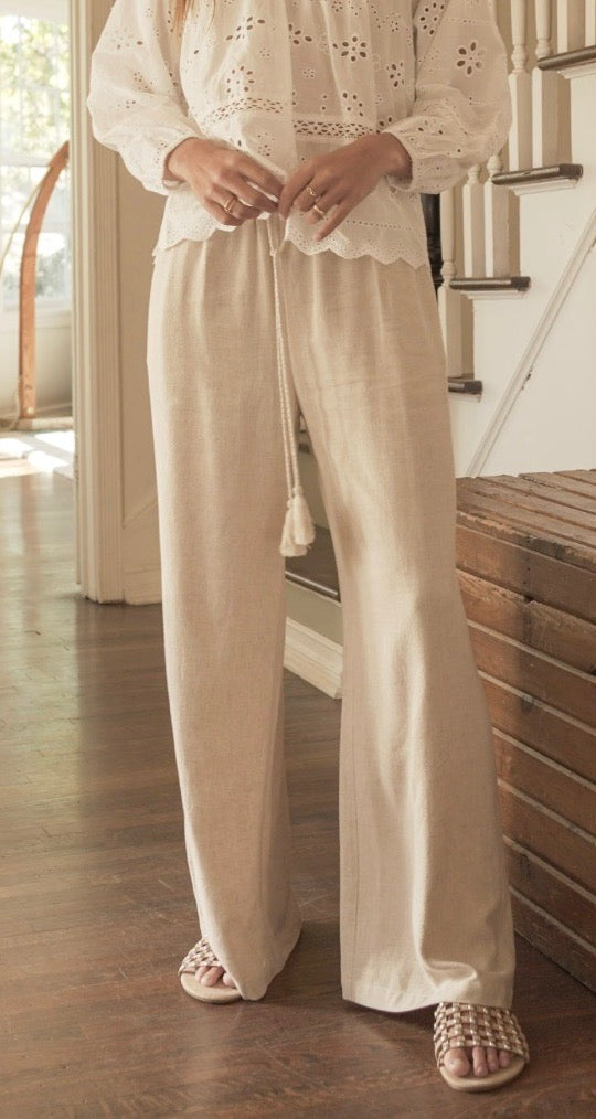 Linen Wide Leg Pants
