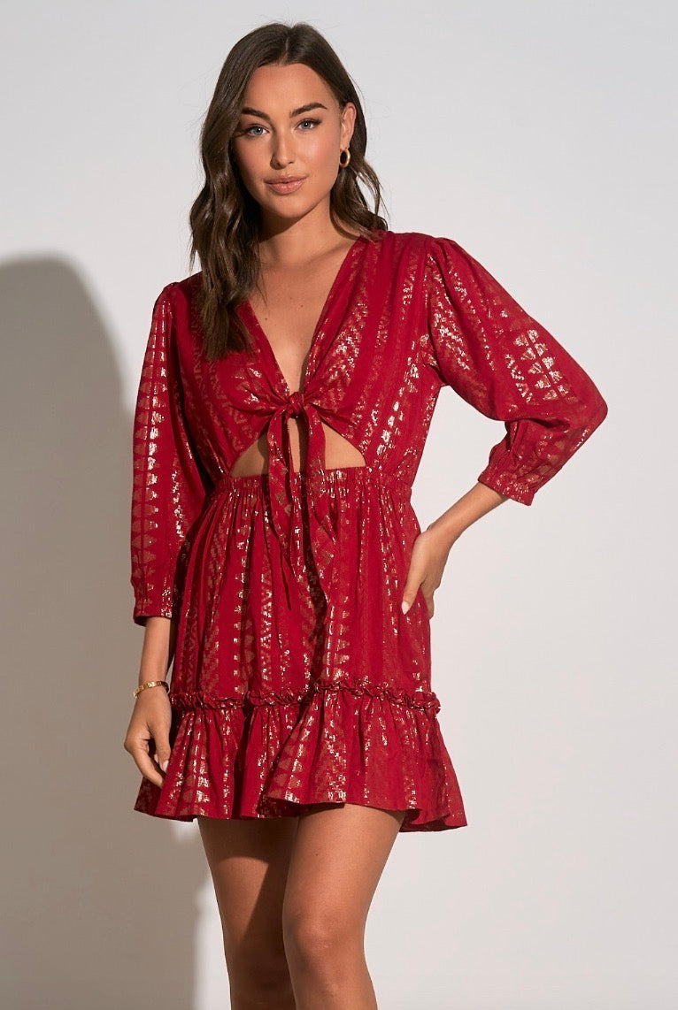 Ruby Tie Front Dress