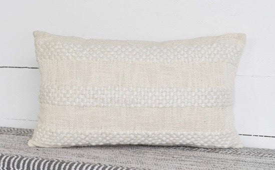 Natural Stripe Accent Pillow