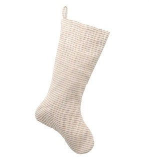 Woven Cotton + Metallic Stocking