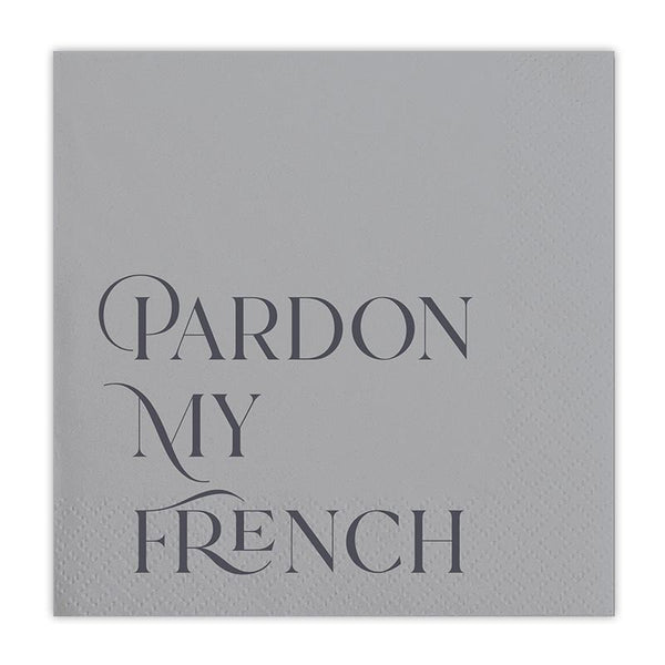 Pardon My French Cocktail Napkin
