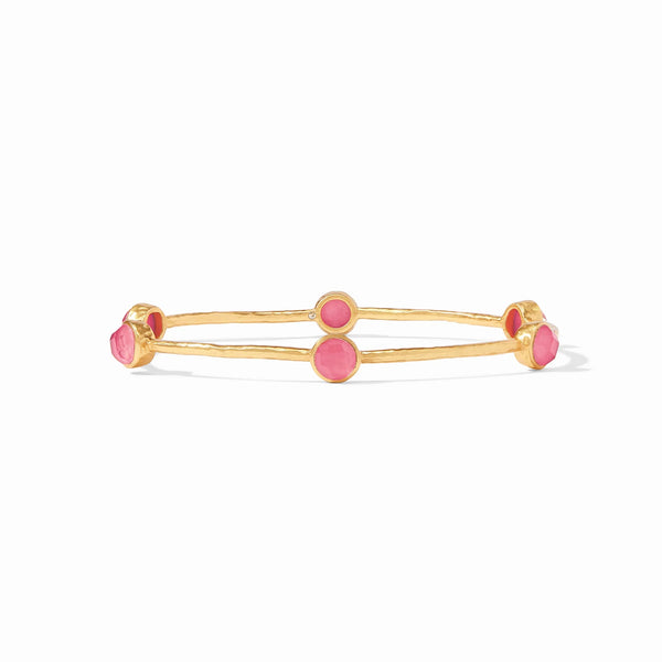 Milano Luxe Gold Bangle - Peony Pink