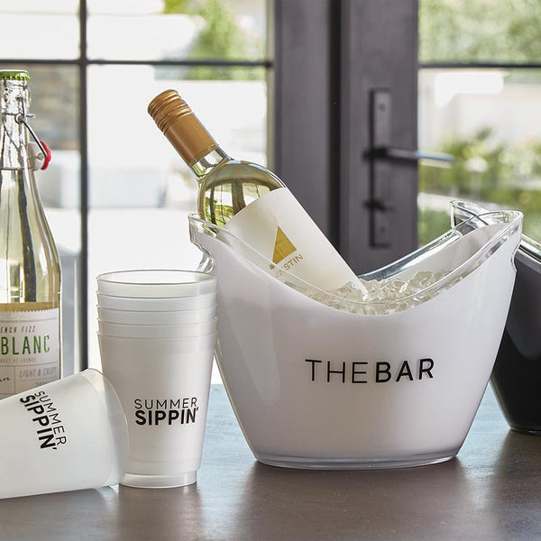 "The Bar" Acrylic Champaign Bucket