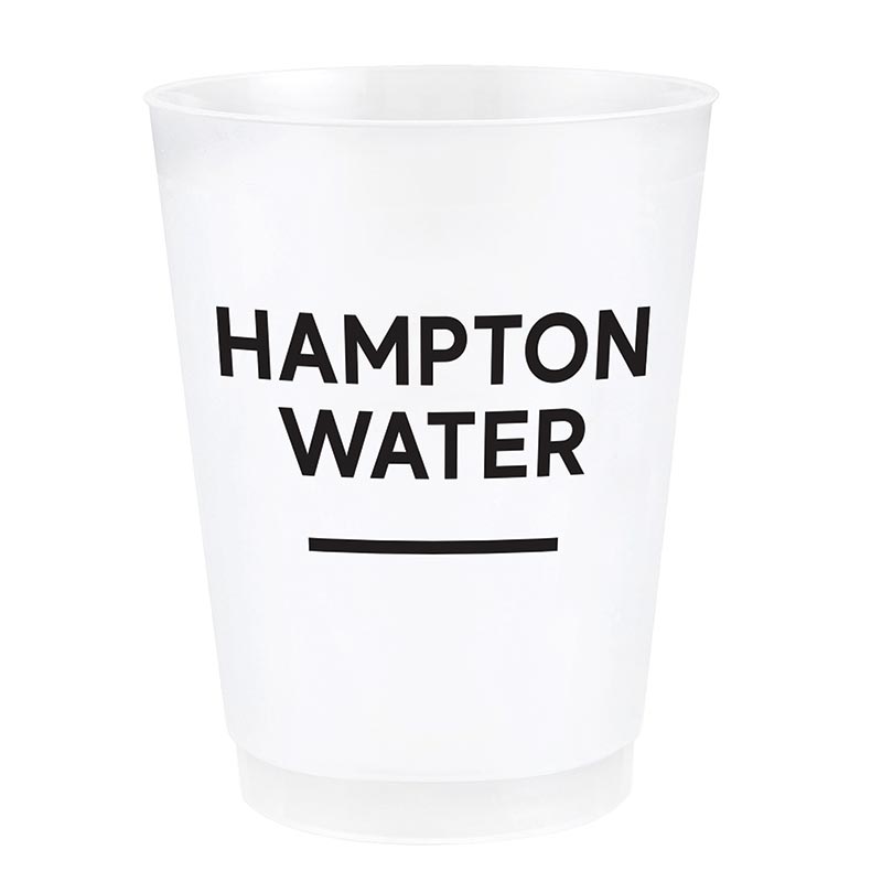Hampton Water Reusable Cups – Baker & Co. Home Mercantile