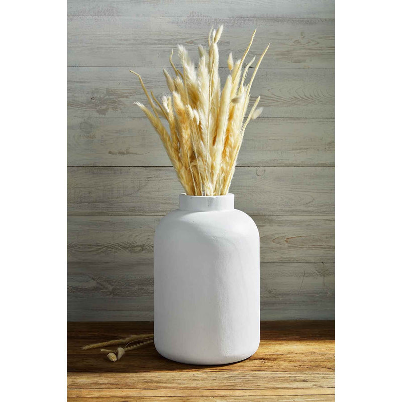 Tall White Paulownia Vase
