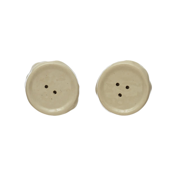 Stoneware Salt + Pepper Shakers