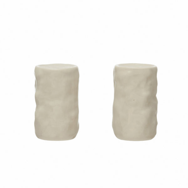 Stoneware Salt + Pepper Shakers