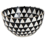 Black + White Stoneware Bowl