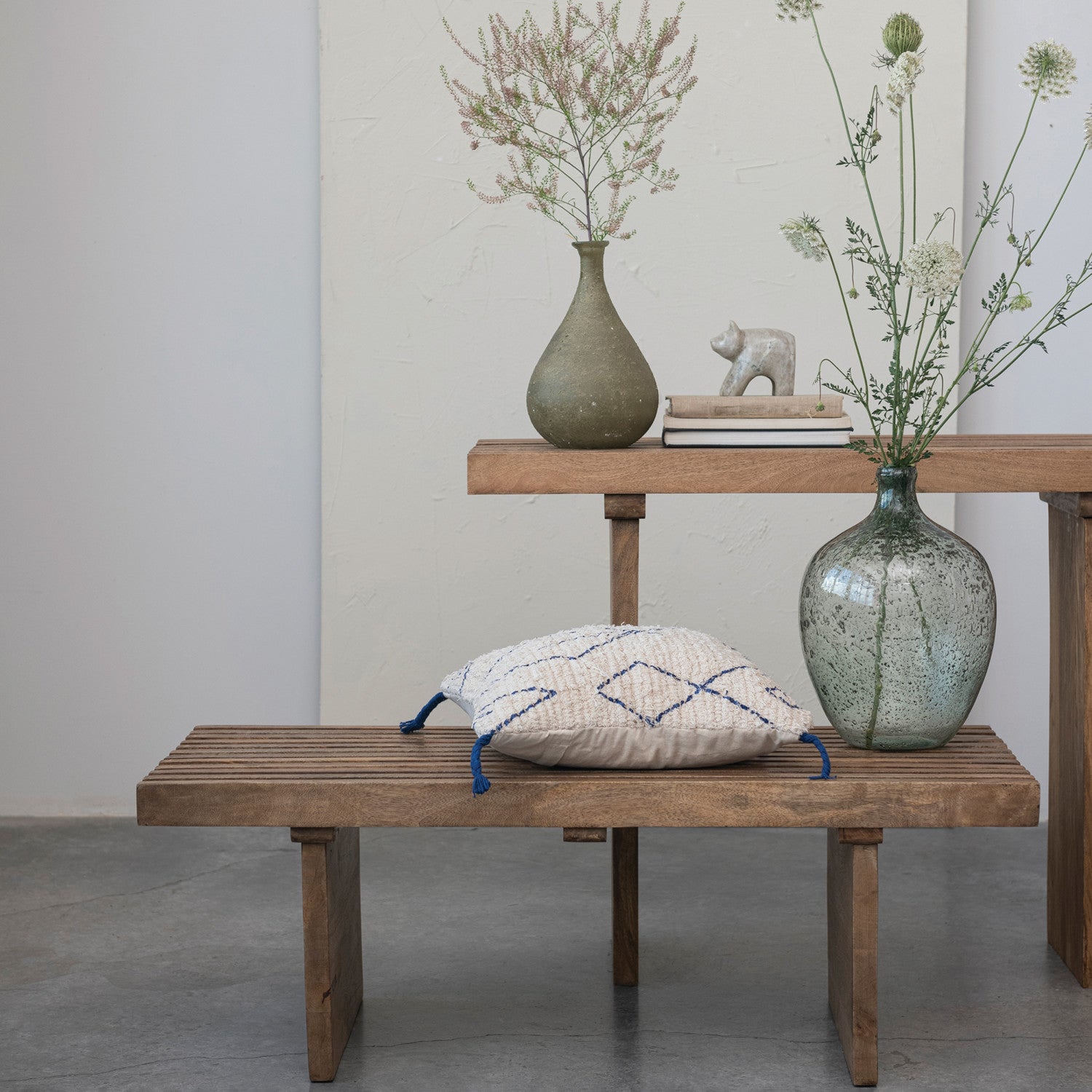 Mango Wood Slatted Coffee Table Baker & Co. Home Mercantile